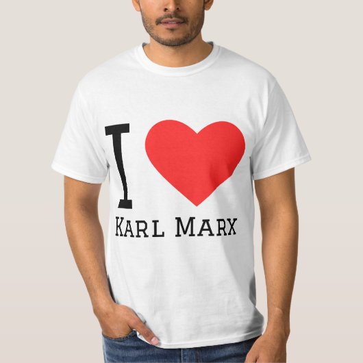 T-shirt J'aime Karl Marx (Devant)