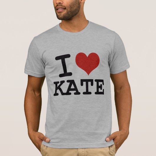 T-SHIRT J'AIME KATE (Devant)