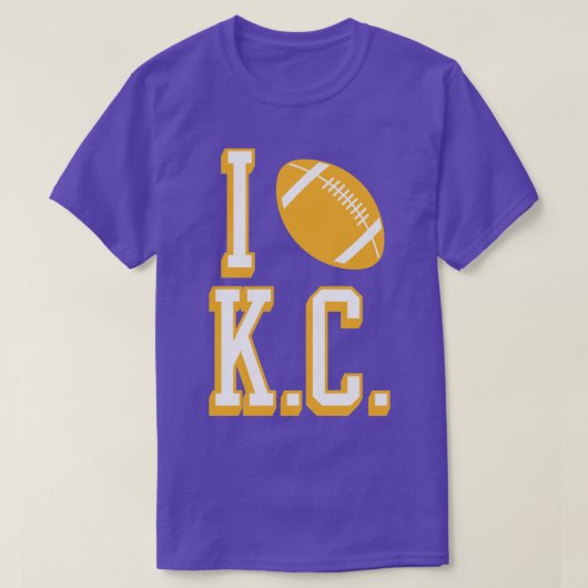 T-shirt J'aime KC RedYellow (Design devant)