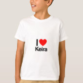 T-shirt j'aime keira (Devant)