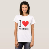 T-shirt J'aime kenneth (Devant entier)