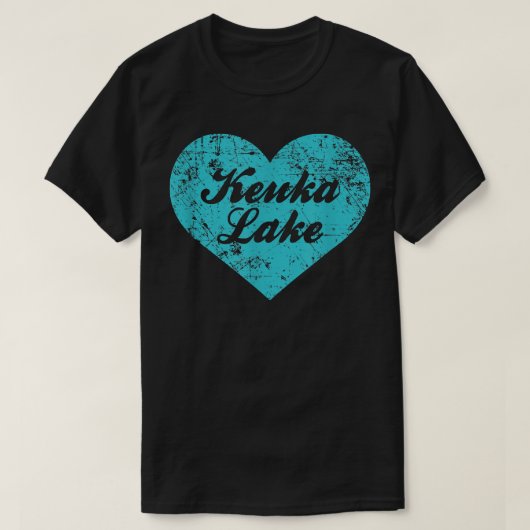 T-shirt J'aime Keuka Lake, New York Camping Cadeau (Design devant)