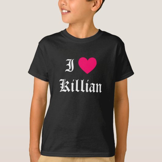 T-shirt J'aime Killian (Devant)