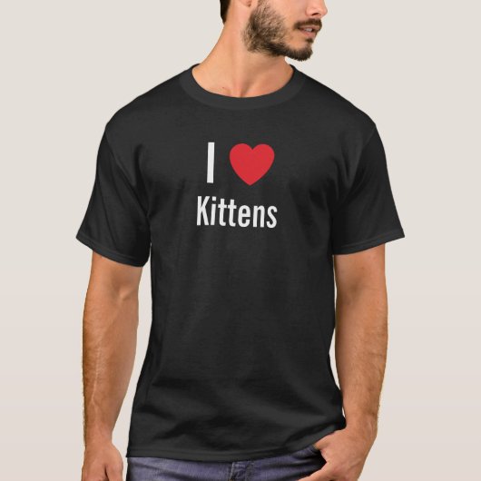 T-shirt J'aime Kittens (Devant)
