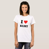T-shirt J'aime Kurt (Devant entier)