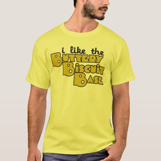 T-shirt J'aime la base de biscuits du beurre (Devant)