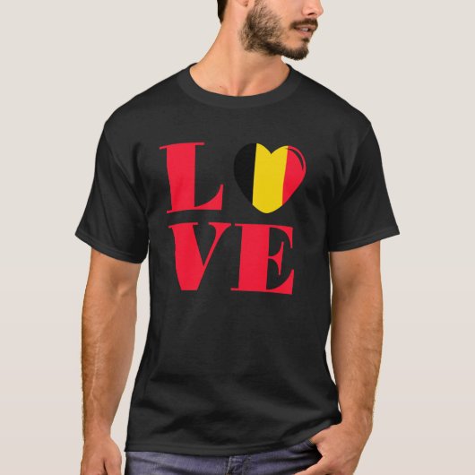 T-shirt J'aime la Belgique (Devant)
