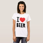T-shirt J'aime la bière (Devant entier)