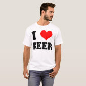 T-shirt j'aime la bière (Devant entier)