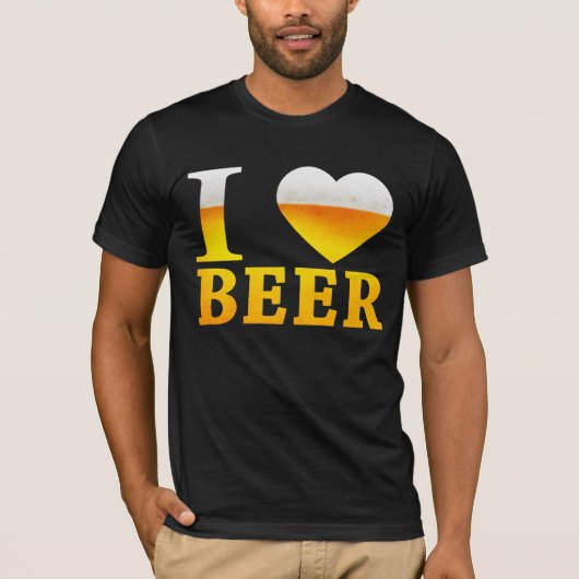 T-SHIRT J'AIME LA BIÈRE (Devant)