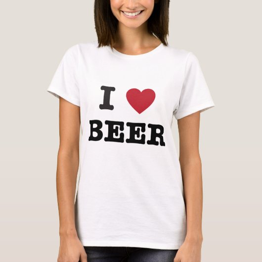 T-shirt j'aime la bière (Devant)