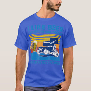T-shirt J'Aime La Bière Et Le sprint voiture course Et Peu