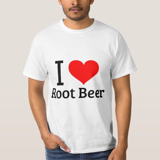 T-shirt J'aime la bière racine (Devant)