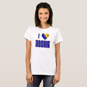 T-shirt J'aime la Bosnie (Devant entier)