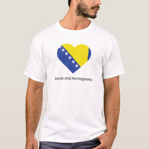 T-shirt J'aime la Bosnie-Herzégovine