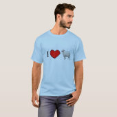 T-shirt J'aime la brebis (Devant entier)