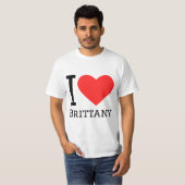 T-shirt J'aime la Bretagne (Devant entier)