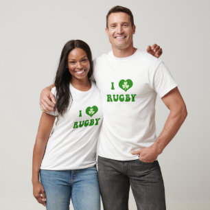 T-shirt J'Aime La Chemise À Manches Longues En Rugby