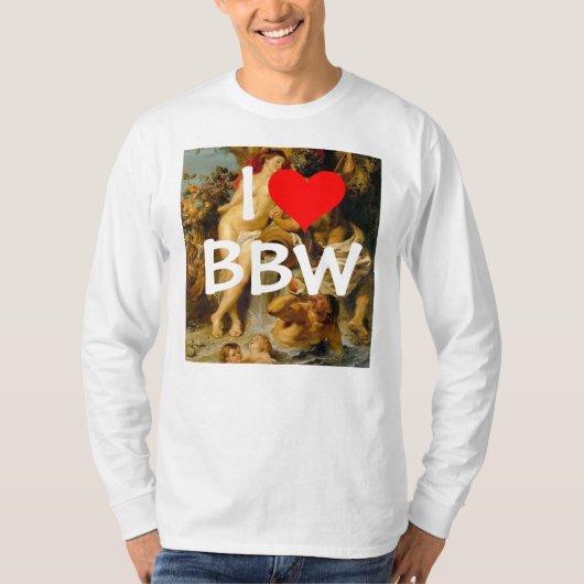 T-shirt J'aime la chemise de BBW (Devant)
