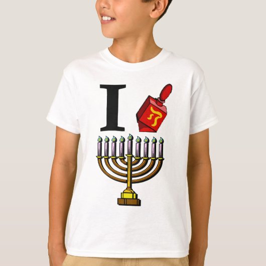 T-shirt J'aime la chemise de Chanukah (Devant)