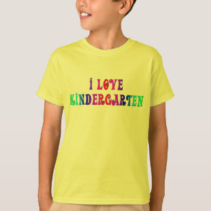 T-shirt J'aime la chemise de jardin d'enfants