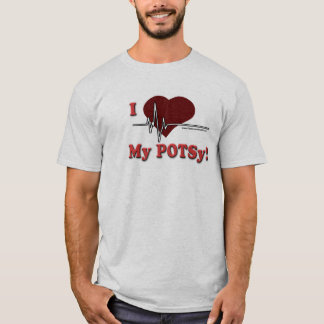 T-shirt J'aime la chemise de mes hommes de POTSy