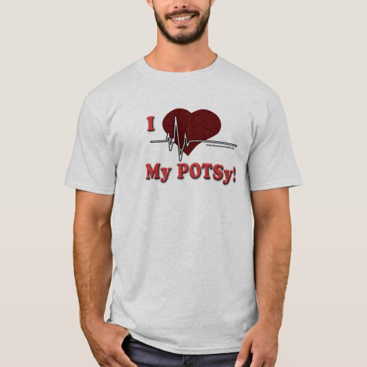 T-shirt J'aime la chemise de mes hommes de POTSy (Devant)