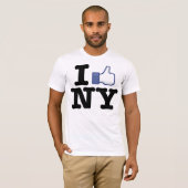 T-shirt J'aime la chemise de NY (Devant entier)