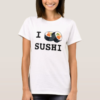 T-shirt J'aime la chemise de sushi