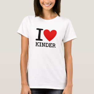 T-shirt J'aime la chemise d'institutrice gardienne