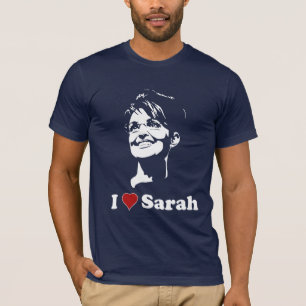 T-shirt J'aime la chemise d'obscurité de Sarah