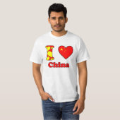 T-shirt J'aime la Chine (Devant entier)