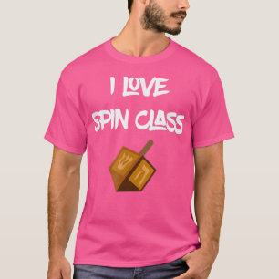 T-shirt J'aime la classe de rotation Dreidel Hanoukka, Cha