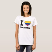 T-shirt J'aime la Colombie (Devant entier)