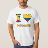 T-shirt J'aime la Colombie (Devant)