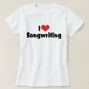 T-shirt J'aime la composition de chansons Heart - Composit