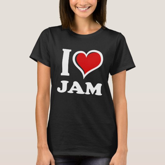 T-shirt J'aime la confiture je coeur (Devant)