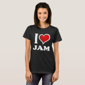 T-shirt J'aime la confiture je coeur (Devant entier)