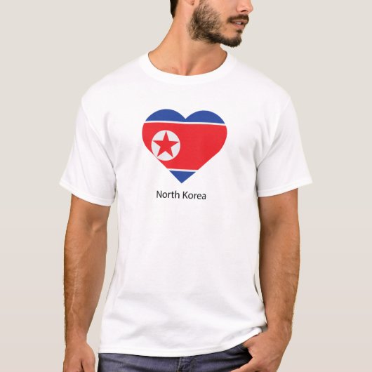T-shirt J'aime la Corée du Nord (Devant)