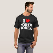 T-SHIRT J'AIME LA CORÉE DU NORD (Devant entier)