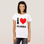 T-shirt j'aime la coriandre (Devant entier)