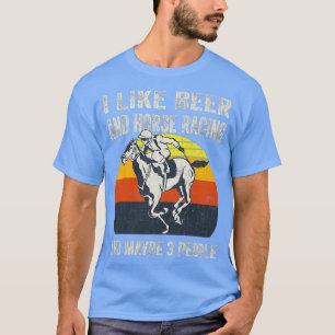 T-shirt J'Aime La Course À Cheval De Bière T