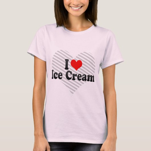 T-shirt J'aime la crème glacée (Devant)