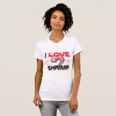 T-shirt J'aime la crevette (Devant entier)