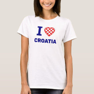 T-shirt J'aime la Croatie