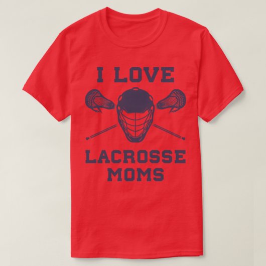 T-shirt J'Aime La Crosse Moms Drôle Lax (Design devant)