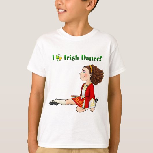 T-shirt J'aime la danse d'Irlandais (Devant)