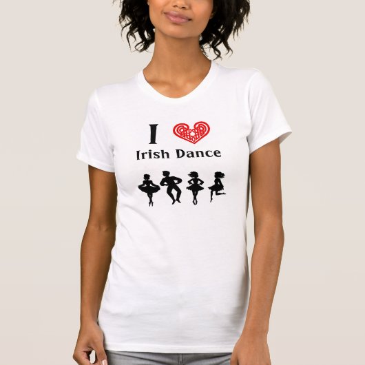 T-shirt J'aime la danse d'Irlandais (Devant)