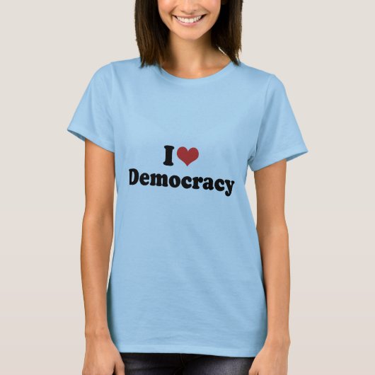 T-shirt J'AIME LA DÉMOCRATIE - .png (Devant)