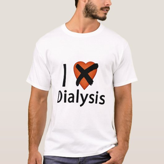 T-shirt J'aime la dialyse (PAS) (Devant)